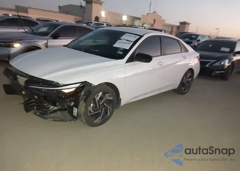 2025 Hyundai Elantra Hybrid Sel Sport from USA, damaged, VIN KMHLM4DJ4SU144380